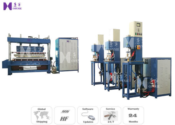 Çin 35KVA Yüksek Frekanslı Plastik Kaynak Makinesi 25KW 250 × 1900 MM Kaynak Alan Fabrika